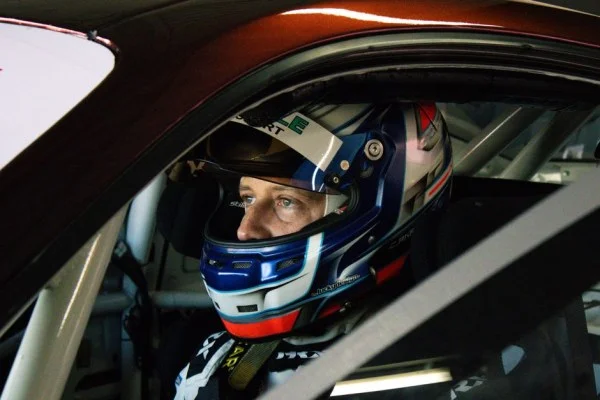 racing driver helmet cockpit